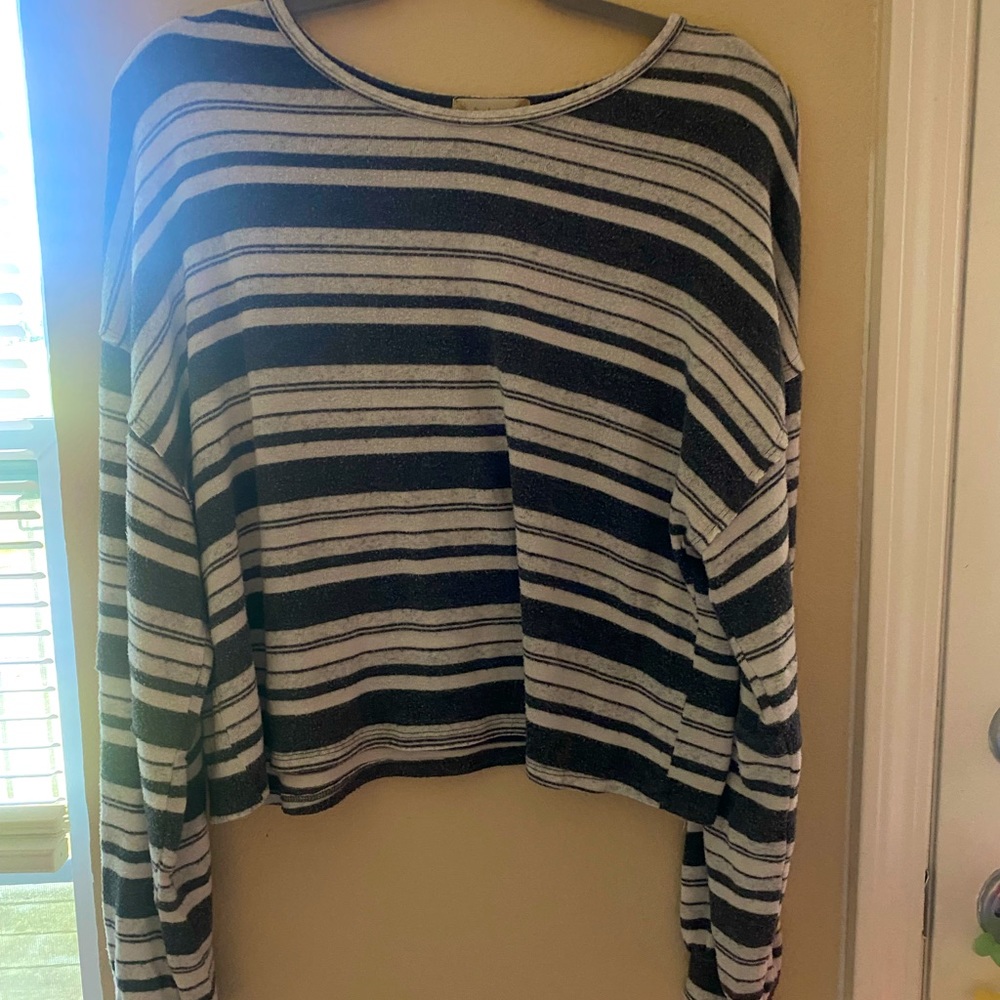 Altar’d State Cropped Stripe Sweater